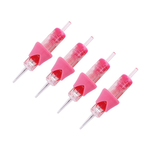 PINK VIPER PMU Long Taper Tattoo Needle Cartridges With Finger Ledge