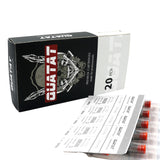 Round Shader #12 Medium Taper QUATAT Tattoo Needle Cartridges Angled Cut