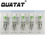 Super Tight Round Liner #10 BugPin Extra Long Taper QUATAT Tattoo Needle Cartridges Angled Cut